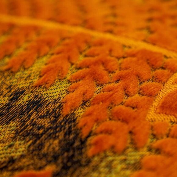 Vintage Floral  Leaf Velvet Decorative Velvet Throw Pillow Cover 18x18 - Picture 5 of 6